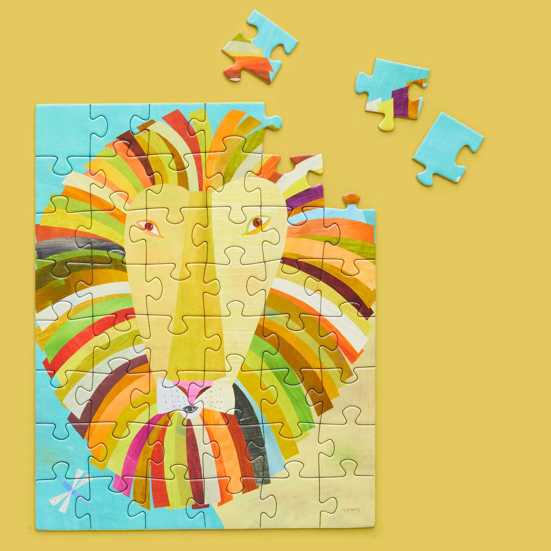48-Piece Kids Puzzle Snax | Colorful Lion
