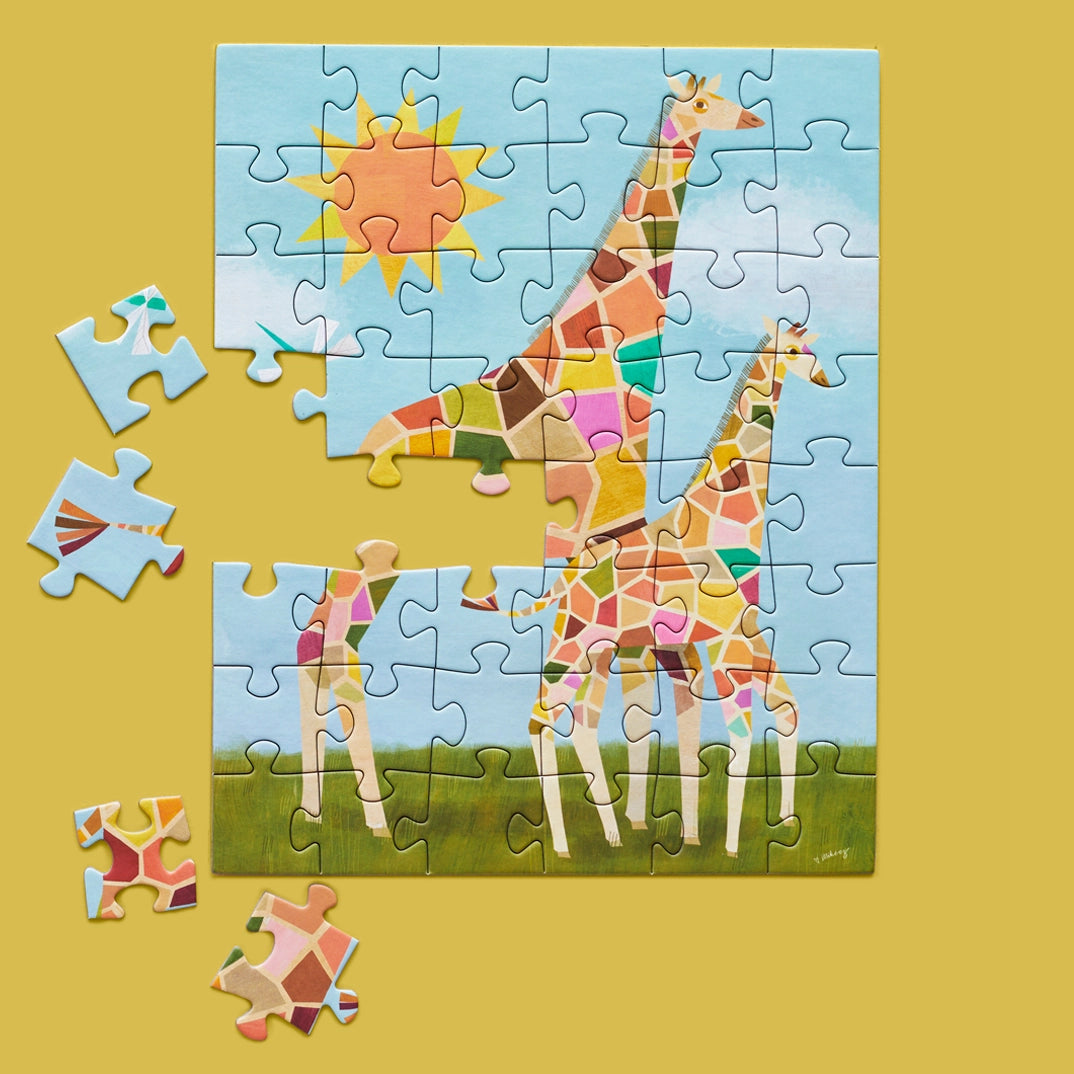48-Piece Kids Puzzle Snax | Sunshine Giraffes