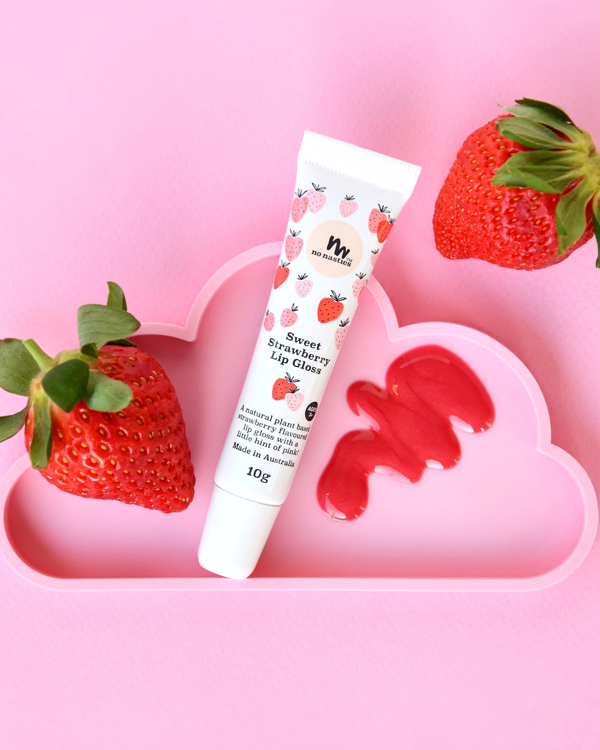 All-Natural Strawberry Lip Gloss