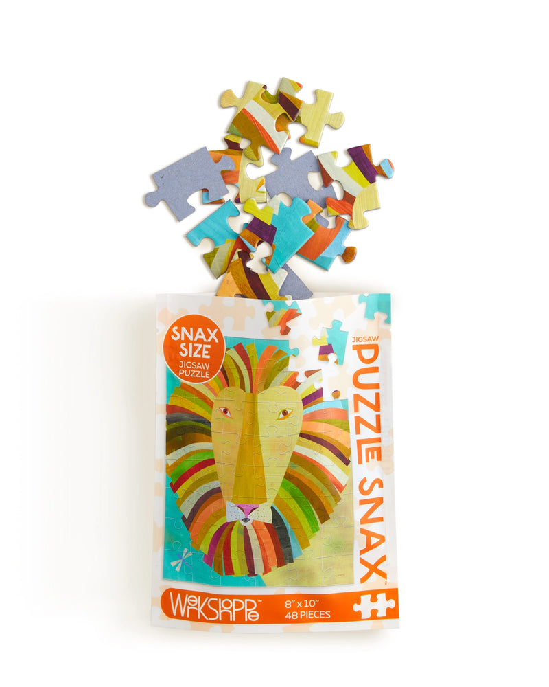 48-Piece Kids Puzzle Snax | Colorful Lion