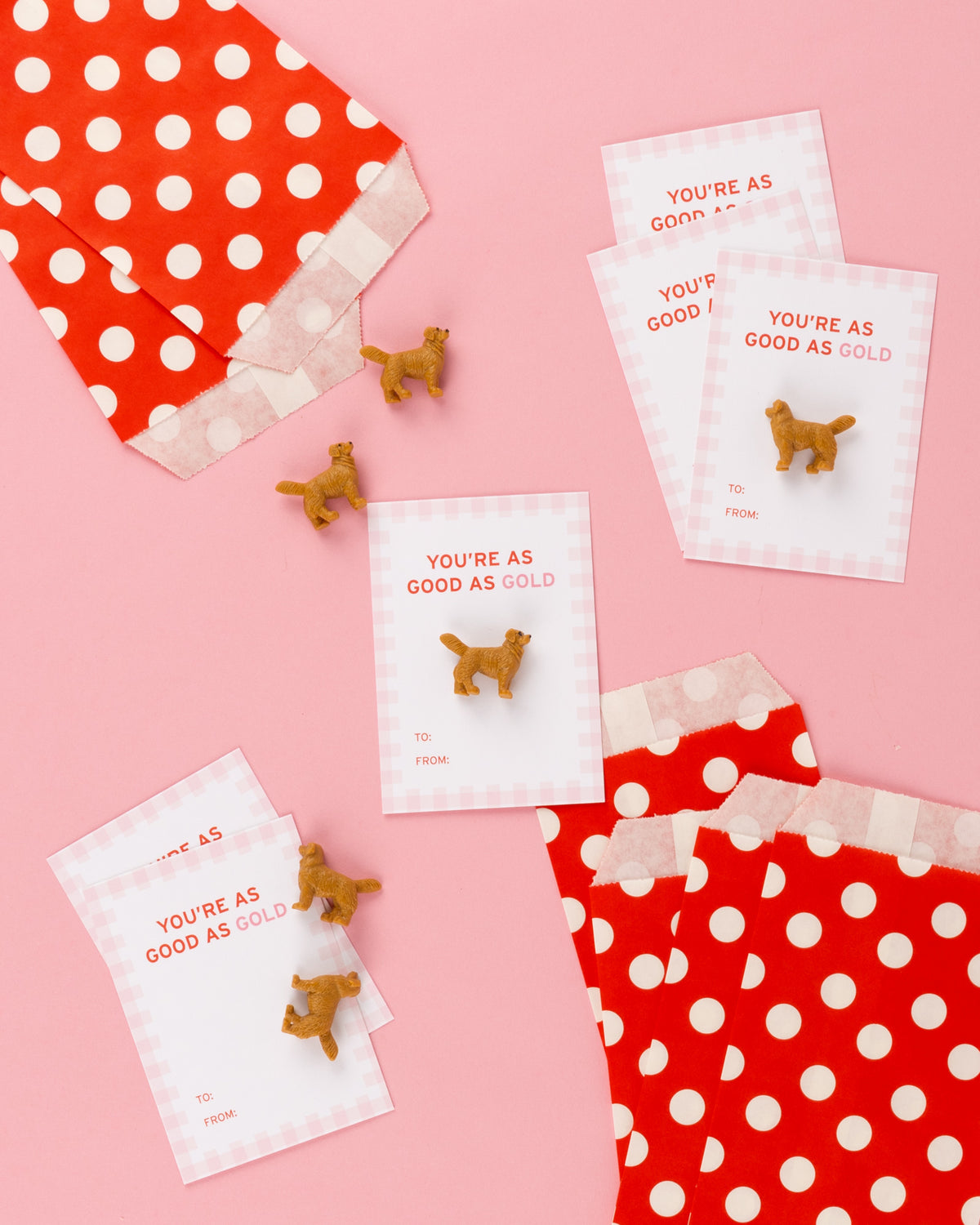 You're as Good as Gold | Set of 6 Class Valentines