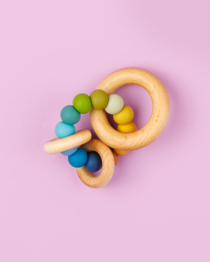 Saturn Ring Wooden Baby Teether - Mountain