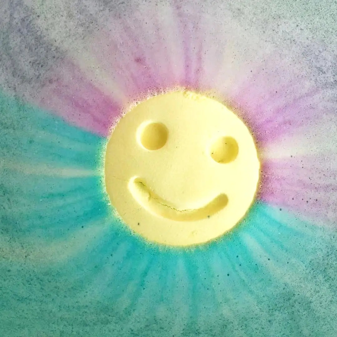 Rainbow Smiley Bath Bomb