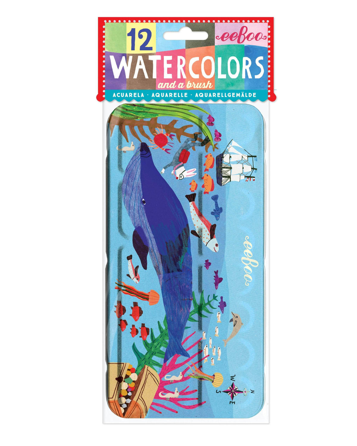 Watercolors Tin - Under The Sea