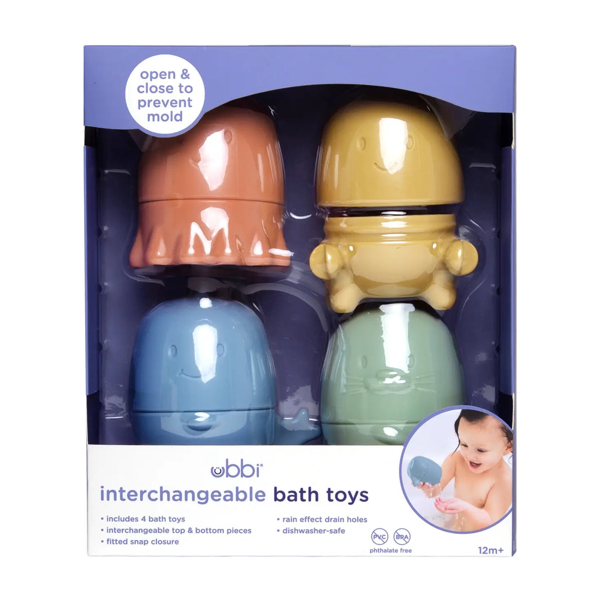 Modern Interchangeable Bath Toys